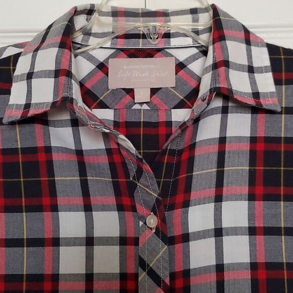 Banana Republic Women's Button Down Fitted Plaid Shirt Size Small - Picture 4 of 11